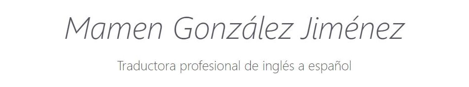María del Carmen González Traducción
